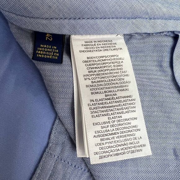 New POLO by Ralph Lauren Men US 42 Light Blue Shorts Classic Flat Front - Picture 12 of 13